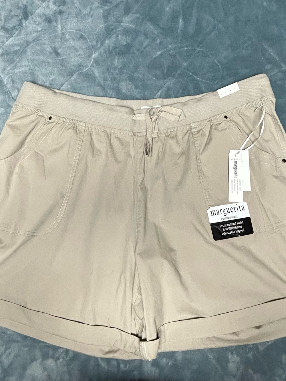 Plus Size 2X Bermuda shorts cotton sandstone